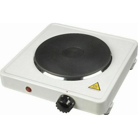 Fornello elettrico 1500W piastra in ghisa regolabile viaggio campeggio 185 mm