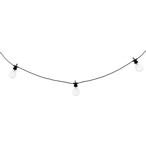 Solar-Lichterkette, 5 m, 10 LED-Glühbirnen