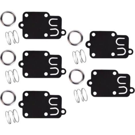 Lot de 5 kit de joints de diaphragme de carburateur pour moteurs Briggs & Stratton 2 ch à 5 ch 270026 272538 272538S 272637 4157 4168 5021 5021K 690766 221377 capuchon de ressort (1/4)
