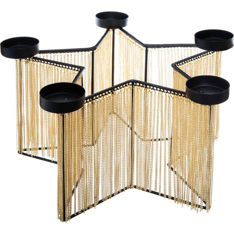 Photophore "Chaines étoile" centre de table Atmosphera - -