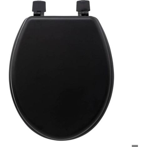 Abattant WC en bois laqué COLORAMA - 5five Simply Smart - Noir (1/5)