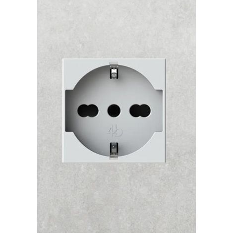 4 box presa elettrica schuko bipasso compatibile matix go 4 box 4bpp40jw
