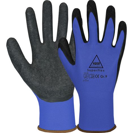 Hase Superflex Blue Montagehandschuh aus Polyester Größe 7 10 Stk