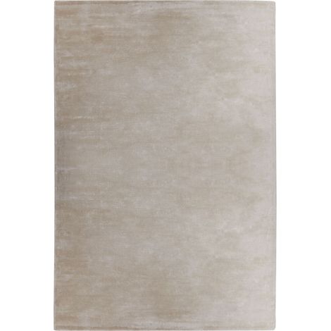 Tapis de Salon Bureau Moderne en Soie Artificielle 200 x 300 cm Beige Clair Gesi II