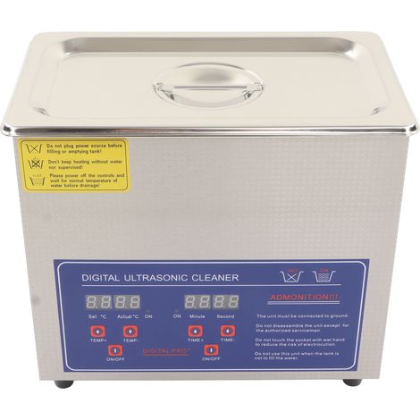 Nettoyeur à ultrasons 40 kHz, capacité 3200 ml, faible niveau sonore, avec minuterie et prise européenne 200-240 V. (1/5)