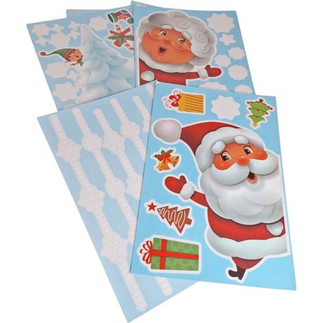 Selbstklebende Weihnachtsfensteraufkleber