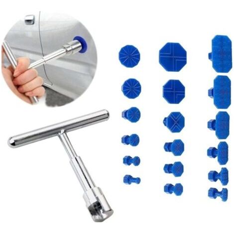 Kit di riparazione ammaccature auto da 18 pezzi, strumento per la rimozione delle ammaccature, set di attrezzi per la riparazione di ammaccature della carrozzeria