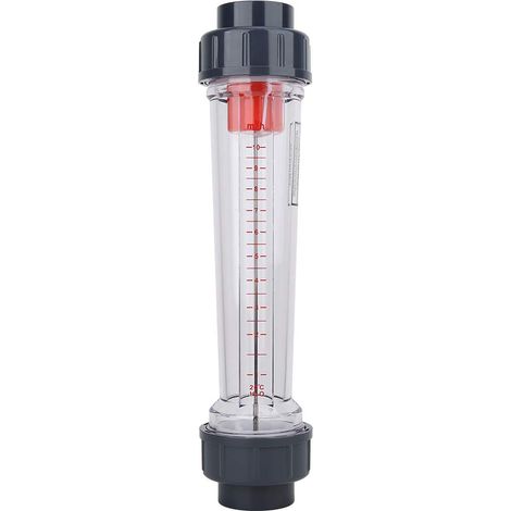 Misuratore di portata per liquidi in plastica, misuratore di portata per piscine in plastica da 50 mm, portata istantanea ad alta precisione da 1 a 10 m3/h, bocca piatta da 50 mm per rotametro per liq