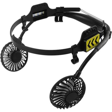 Ventilador externo para casco de seguridad, 3 velocidades, con luz nocturna, ideal para el verano y compatible con la mayoría de los cascos. (1/5)