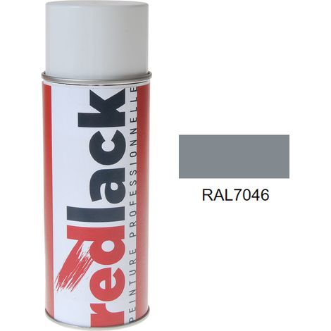 Sprühfarbe 400 ml – RAL 7046 - Seidenmatt - Telegris 2 - für verschiedene Oberflächen - Redlack