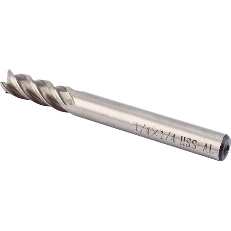Zweiteiliger Hartmetall-Schaftfräser, 1/4"-Schaft, 1/4"-Schneide, 4 Schneiden, gerades Werkzeug (1/5)
