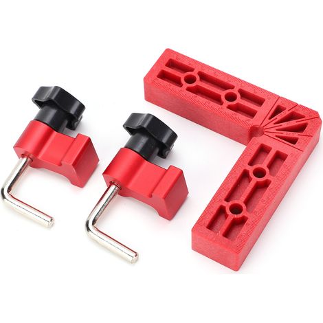Équerre de fixation à angle droit 90°, outil de menuiserie en plastique 120 x 120 mm (1/5)