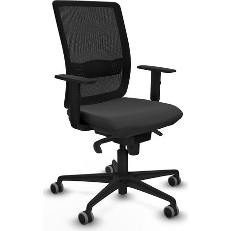 Chaise de bureau piqueras y crespo Haches noir simili cuir (1/2)