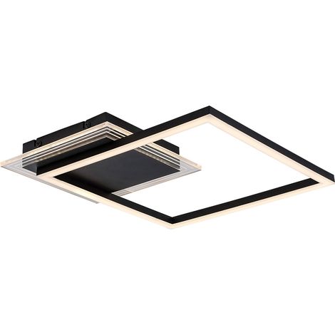 Plafoniera LED quadrata nera 24W 3000K Rabalux Ottavia (1/5)