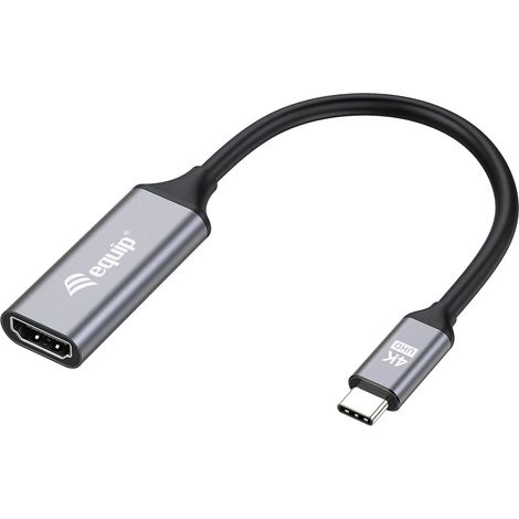 [NEUWERTIG] B-Ware Equip Adapter Konverter Zubehör Usb C Zu Hdmi Kabel Silber 4 K 60 Hz 0,15 M