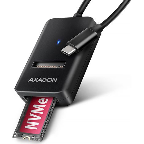 Adaptador de Disco duro SSD USB-C/M.2/10 GBPS 0,1 M ADM2-CM AXAGON (1/3)