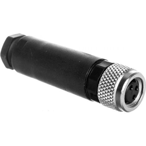 Enchufe de 3 pines recto M8 con conexión de latón de 0,14-0,5 mm² sacc-M 8FS-3CON-M-SW 1506888