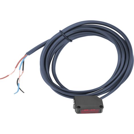 Capteur infrarouge photoelectrique carré E3Z-D81, interrupteur de proximité traversant avec câble, alimentation DC 12-24V, détecteur optique haute précision (1/5)