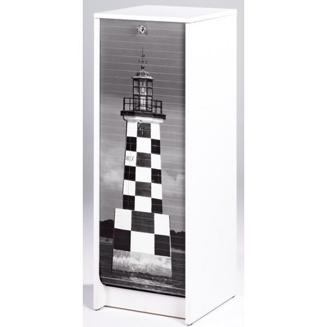 Classeur à rideau blanc imprimé phare Breton Boost (1/3)