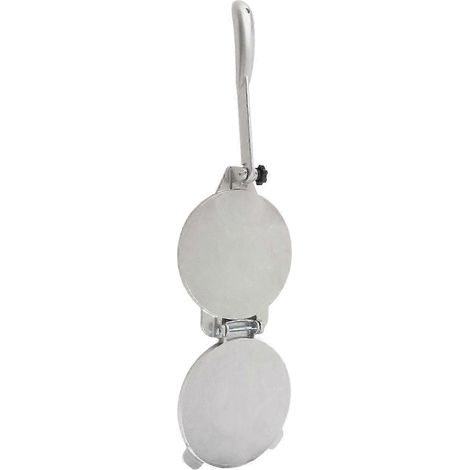 Moule à pâte argenté de 16 cm pour appareils à pâtisserie universels, appareils à pain plat et usage domestique - Acier inoxydable, durable, facile à nettoyer, convient à la cuisine quotidienne (1/5)