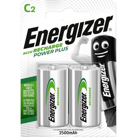 Energizer Power Plus HR14 Pile rechargeable LR14 (C) NiMH 2500 mAh 1.2 V 2 pc(s)