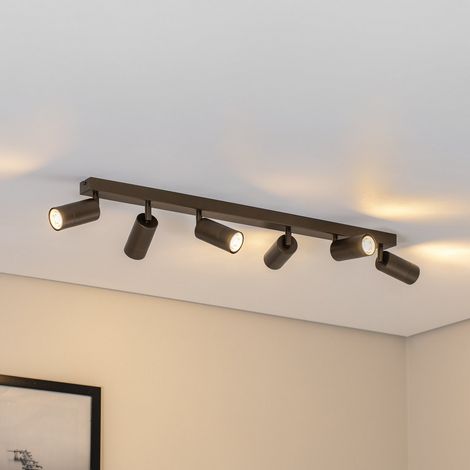 [GEBRAUCHT] B-Ware Luminex Link Deckenstrahler Strahler Titan Goldfarben Länge 90 Cm 6 Flammig Spot