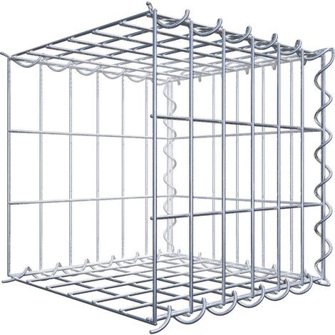 GabionDeco - Gabion 5 faces longueur 30 cm x 30 cm x 30 cm (L x H x P). mailles 5 x 10 cm. Spirales - Made in Germany (1/5)