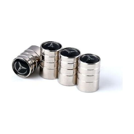 Bouchon de Valve de Pneu de Voiture Bouchon de Valve approprié Bouchon de Valve de Pneu en métal (Mercedes Benz, 8 Packs) (1/5)