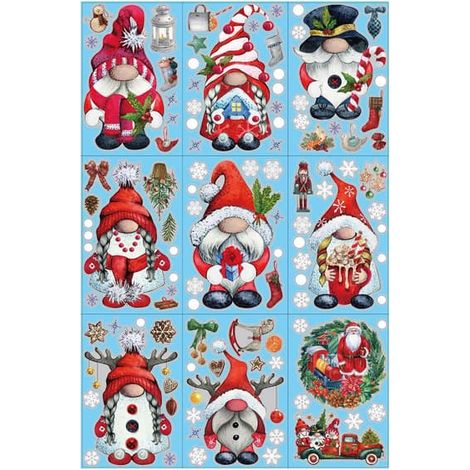 Améliorez vos décorations de Noël pour fenêtres  Autocollants de Noël pour fenêtres (1/5)