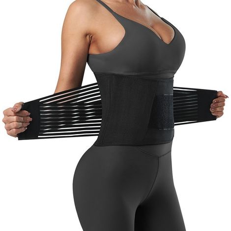 Schweißgürtel für Sport und Fitness, verstellbare Lendenwirbelstütze für Frauen, Bauchstütze nach der Schwangerschaft für Fitnessstudio/Laufen/Regeneration (1/5)