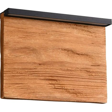 [GEBRAUCHT] B-Ware Trio Lighting Wandleuchte Wandlampe Led Lampe Kalea Holz Schwarz Beleuchtung