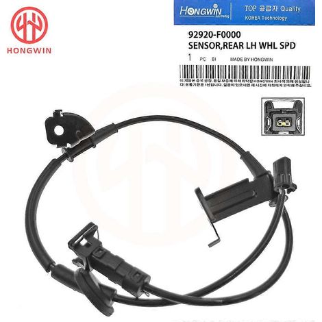 Capteur de vitesse de roue ABS avant/arrière gauche/droite pour Hyundai Elantra 2017-2020 : références 59810-F0300, 59830-F0300, 92920-F0000, 92921-F0000 (arrière gauche). (1/5)