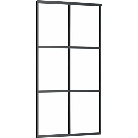 Maison Exclusive - Schiebetür ESG-Glas und Aluminium 102x205 cm S