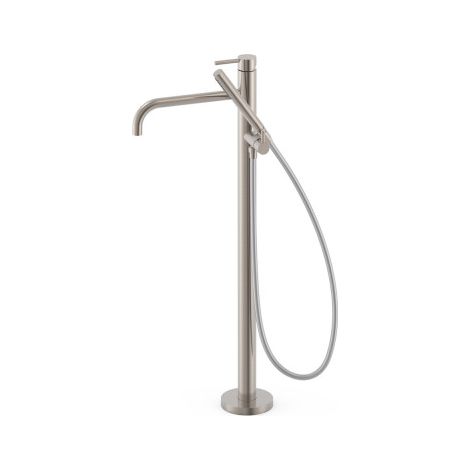 Mitigeur sur pied pour baignoire et douche1 colonne verticale Acier - TRES 26247005AC