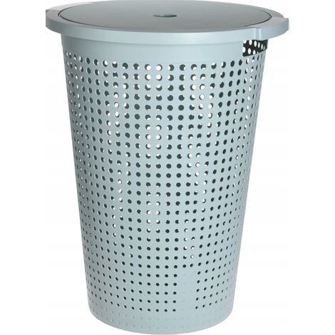 Cesto portabiancheria rotondo in plastica da 35 l