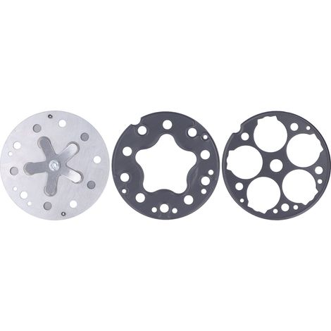 Jeu de 3 plaques de clapet pour compresseur de voiture, assemblage métallique de rechange compatible SD508 5H14, pièces de réparation robustes. (1/5)