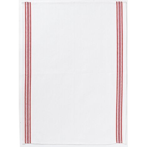 Torchon de cuisine à carreaux rouge 100% coton essuie-vaisselle professionnel lavable en machine - PANGIVO (1/2)