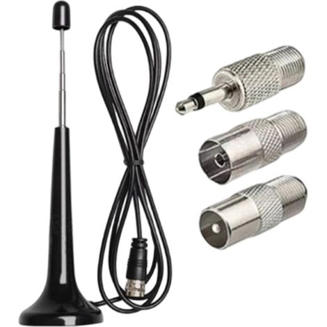 Antenne Dab Intérieure - Antenne Radio Numérique - Cable 3 Mètres - Base Magnétique - Pour Système Hifi Et Réception Fm (1/5)