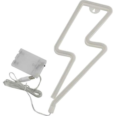 Enseignes lumineuses néon LED USB, veilleuse murale, blanc chaud-Purple