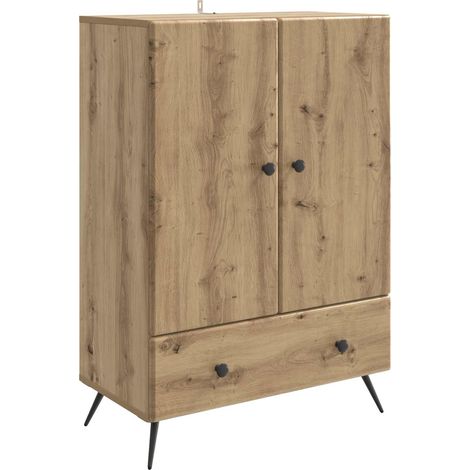 Sideboard Artisan Oak 66 x 34.5 x 95 cm Engineered Wood vidaXL