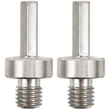 Diamantbohrer-Adapter – 2 Stück, M14-Gewinde auf 3/8-Zoll-Sechskantschaft, Diamant-Lochsägen-Adapter für elektrische Handbohrmaschinen