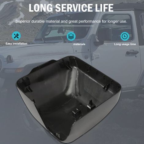 68361961AA and 68361960AA are suitable for 18-23 Jeep Wrangler JL left rearview mirror covers. (1/4)
