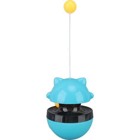 Distributeur de friandises pour chat, jouet distributeur de nourriture pour chat, balle interactive, puzzle pour chaton, jouet d'alimentation, Pet Lake Blue (1/5)