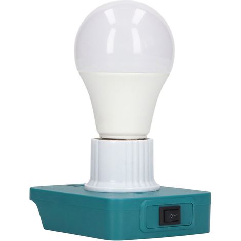 Ampoule de travail LED portable E27 compatible avec les batteries au lithium Makita série BL 18V. (1/5)