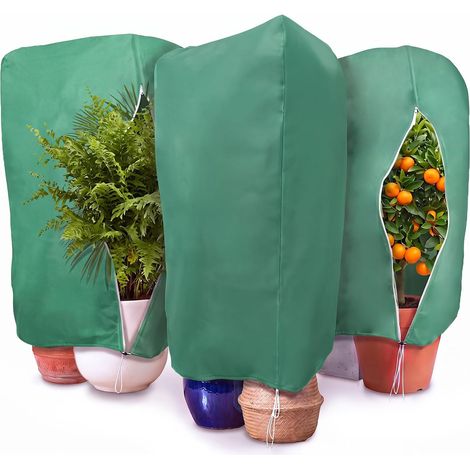 3 Pcs Housse Hivernage Plante, Voile d’Hivernage Protection Plantes (1/5)