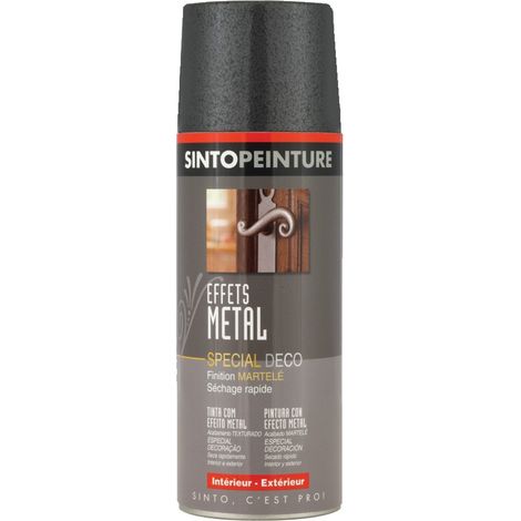 Peinture aérosol effet métal RAL9006 400ml – SINTO - 925620 (1/2)