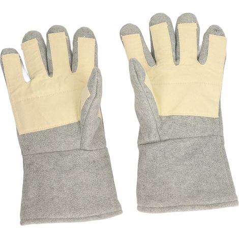 1 Paar hitzebeständige Handschuhe, Finger getrennt, hitzebeständige Fäustlinge, Werkzeug zum Schweißen (1/5)