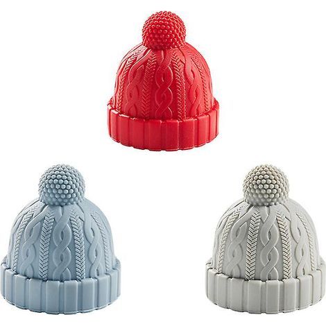 Set of 3 decorative silicone stoppers for wine bottles and other beverages. - AquaForge (1/5)