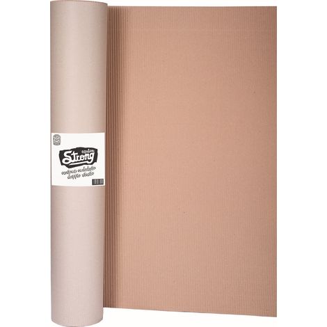 1PZ CARTONE ONDULATO SALVAPAVIMENTO ML.1X25(260 G/MQ)