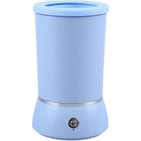 Nettoyeur de pattes pour animaux de compagnie électrique automatique, rapide et silencieux, pour chiens et animaux de compagnie. Regard de nettoyage portable et silencieux. Regard bleu. (1/5)